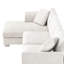 Canapé d'angle moderne et luxueux, 244 x 142 cm, en forme de L, revêtement en chenille, méridienne surdimensionnée, 4 coussins (dont 2 inclus), idéal pour la maison, le bureau ou un appartement. Coussin de dossier confortable, pieds argentés. Canapé d'angle Cloud.