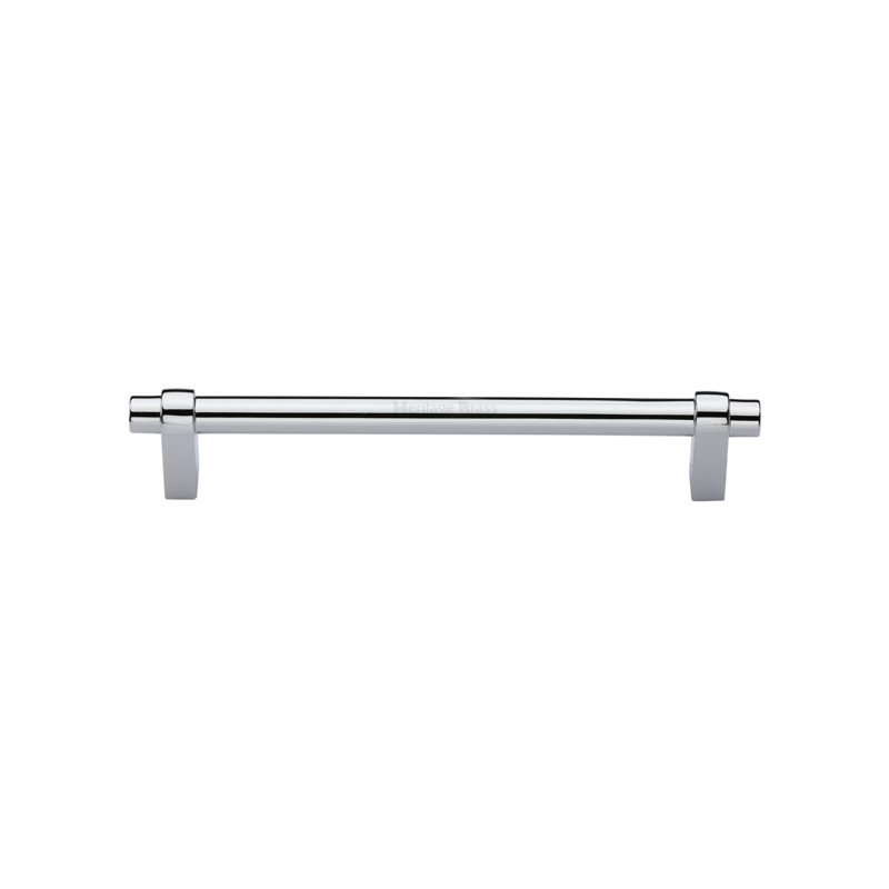 Heritage Brass Heritage Cabinet Pull Industrial Design, 158cm L x 12cm W, Polished Chrome