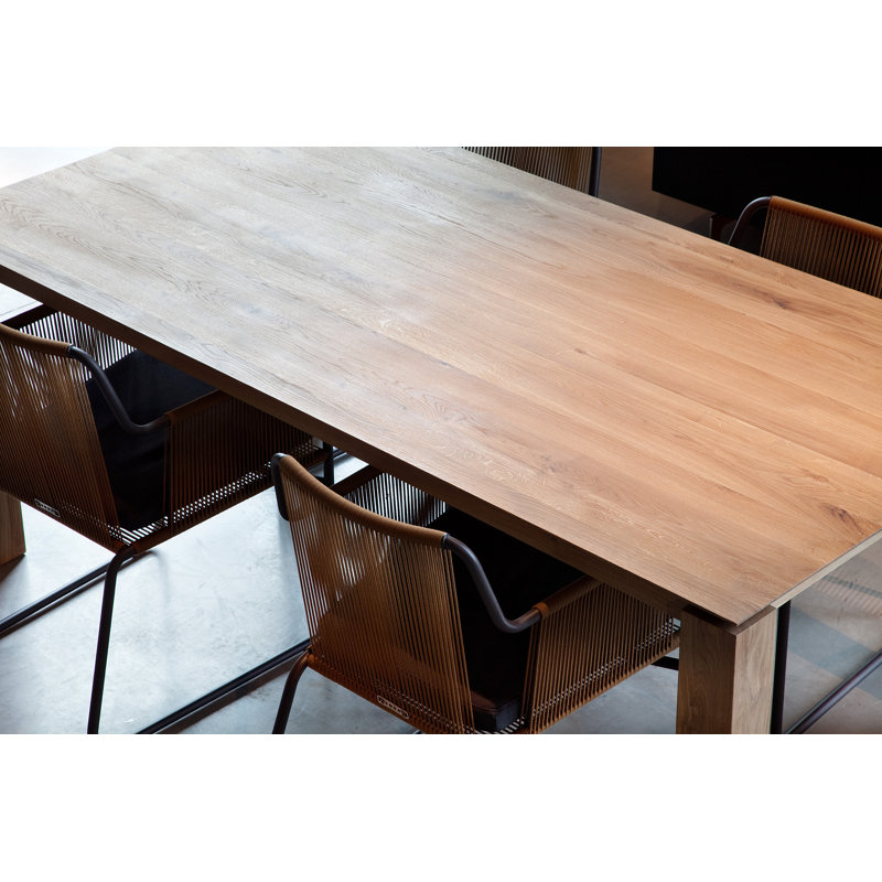 Slice Solid Oak Dining Table, 35.4" W x 70.9" L