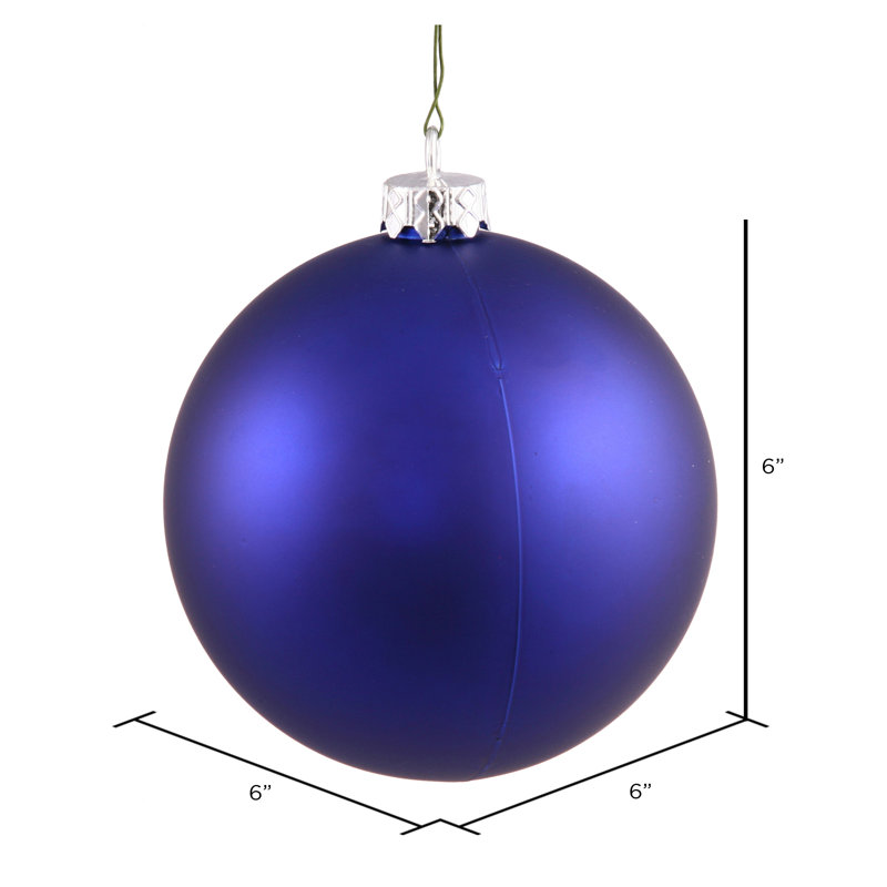 Ornement boule à boule percée uv sequin, Bleu de cobalt