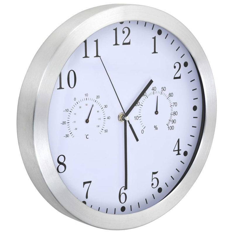 Kees Metal Wall Clock, White