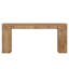 Console 70,9 de style campagnard extra long avec un design étroit, idéale pour l'entrée, le salon et le couloir, finition chêne clair rustique-1109199378