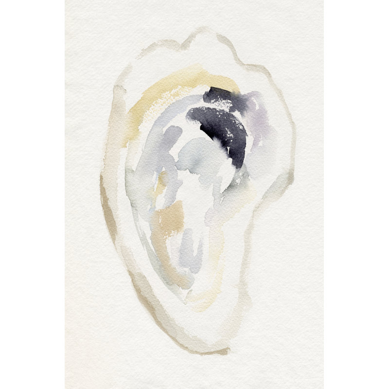 Oyster Shell I by Victoria Barnes - No Frame Painting on Canvas, 76cm H x 51cm W x 3.8cm D