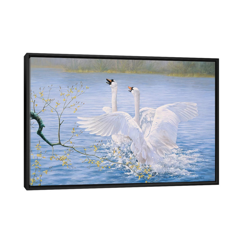 « catch me », reproduction sur toile, H 18 po x l 26 po x P 1,5 po, Pas de tapis, Toile avec cadre noir