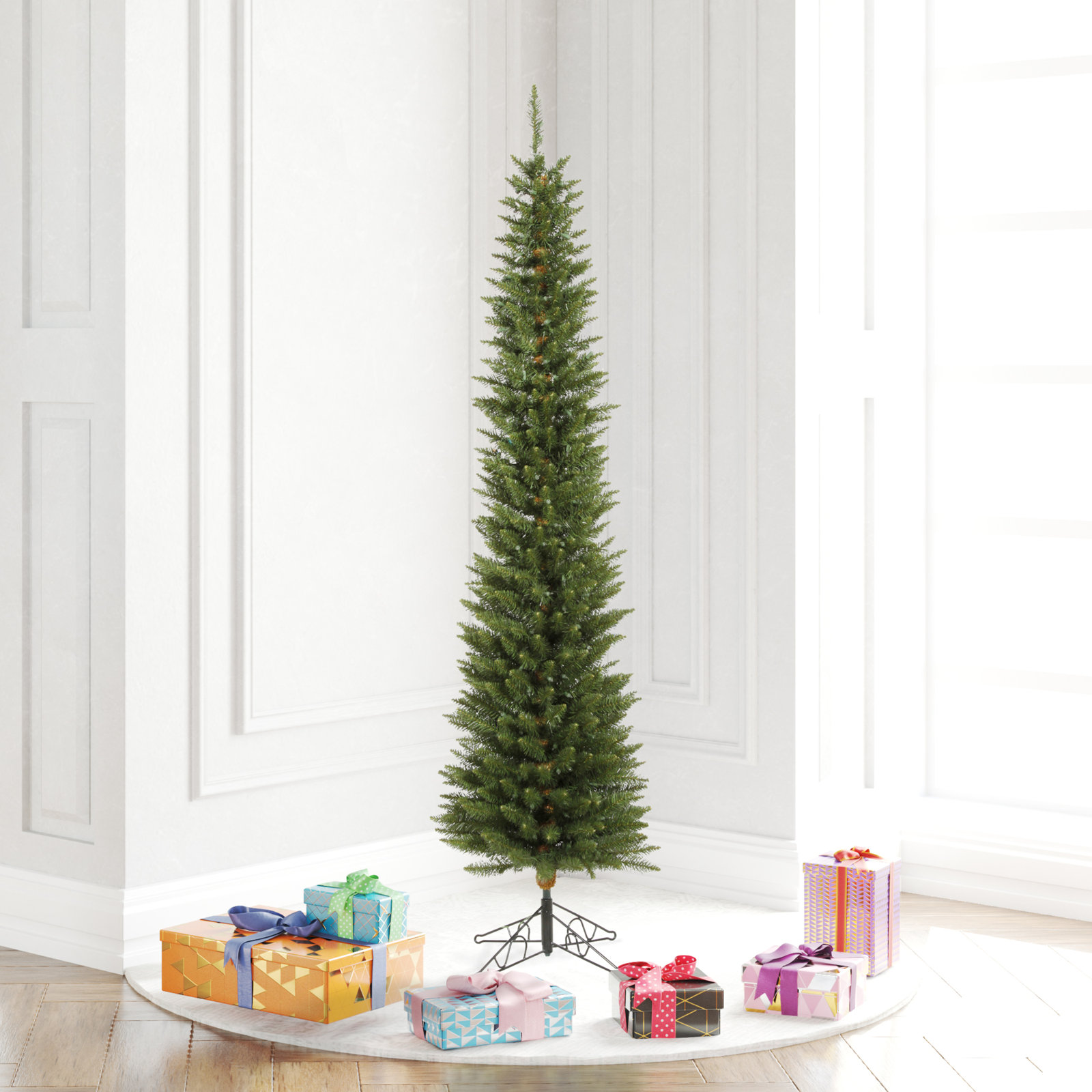 Durham 9.5' Pre-Lit Pine Christmas Tree, Unlit, 8.5' H