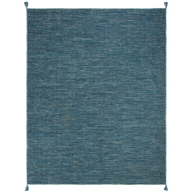 Tapis en coton tissé à la main Amaral, Rectangle 8 pi x 10 pi