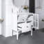 Meuble-lavabo autoportant de style rétro avec lavabo en céramique 30 po