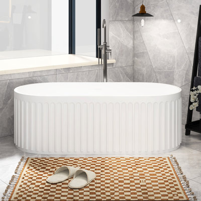 Baignoire autoportante 67 po. X 30 po. À surface solide