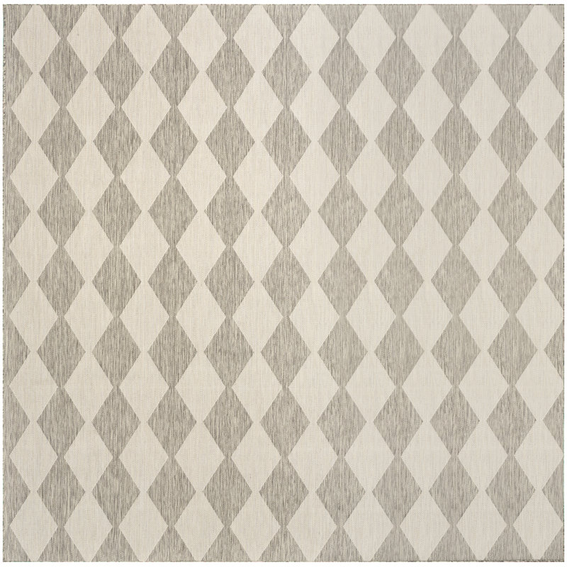  Positano 10' x Square Light Grey Modern Rug, Light Gray, Square 10'