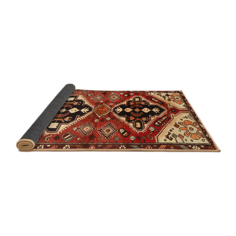 Tapis rouge à motif sud-ouest, Rond 7 pi