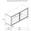 Commode 6 tiroirs Montel - brun