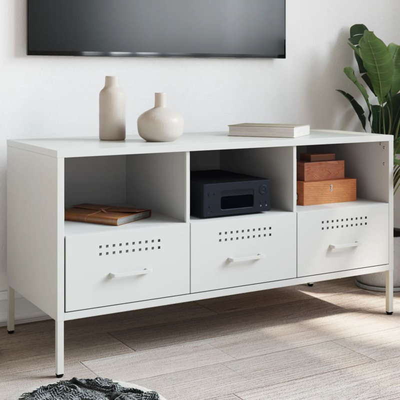 Yes_No_Yes_No_No Unfinished TV Stand, 100.5cm, White