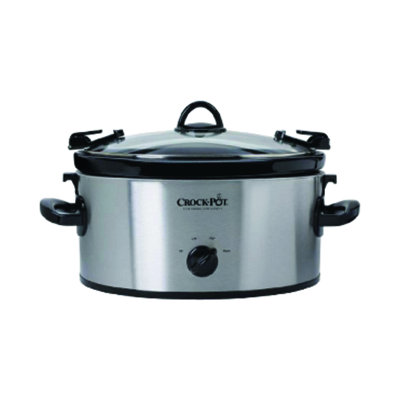 Crock-Pot Cook and Carry 6 qt Silver Stainless Steel Slow Cooker