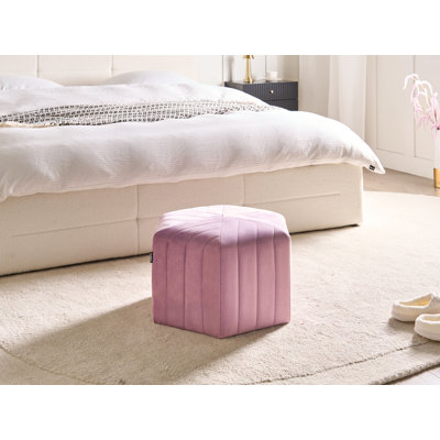 53cm Wide Hexagon No Pattern Pouffe Ottoman