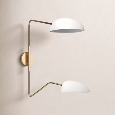 Adarna 2 Light Dimmable Swing Arm Sconce