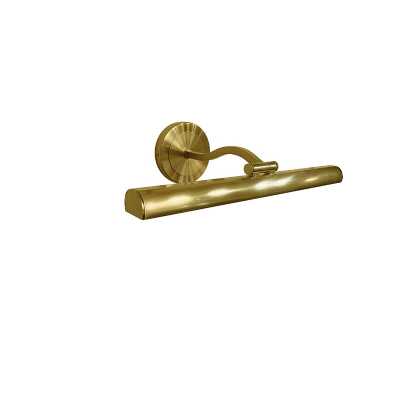 Lampe pour tableau Reina, Laiton vieilli, H 2,75 po x l 16,25 po x P 9 po