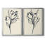 Floral Marker I - Ensemble de 2 reproductions d'art sur toile encadrées-522580243-522580247
