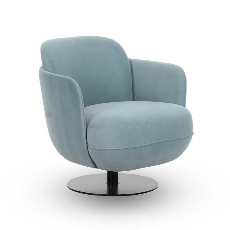 Chaise pivotante Solange, Bleu