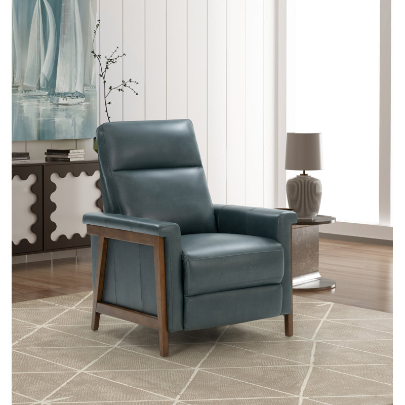 Hokku Designs Billie Leather Recliner | Wayfair