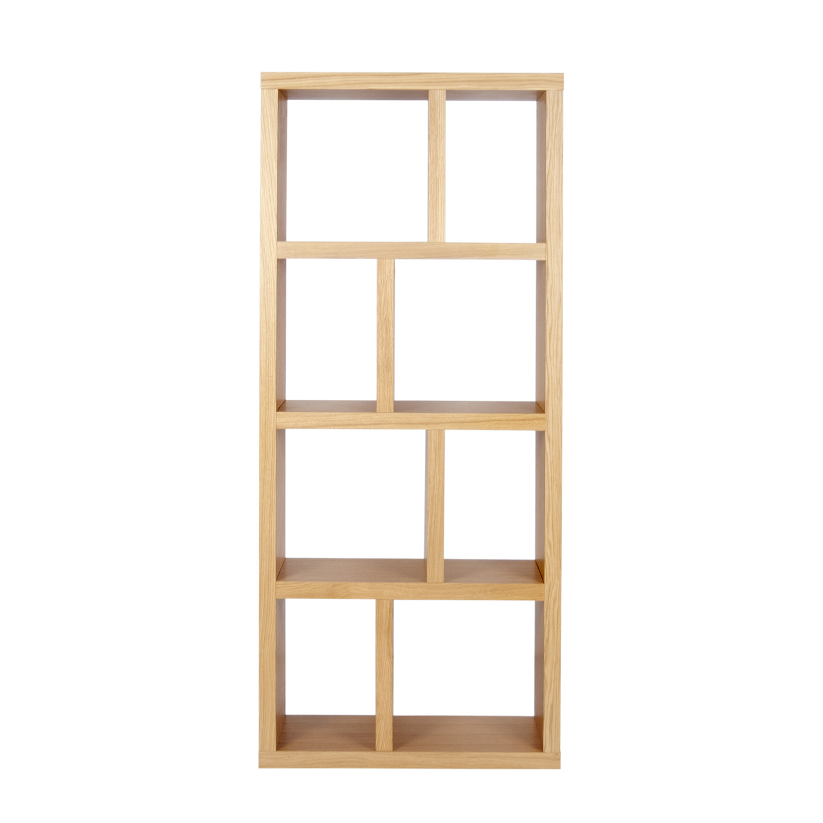 Stetson Bookcase, Oak, (4 Shelves) 63" H x 28" W x 13" D