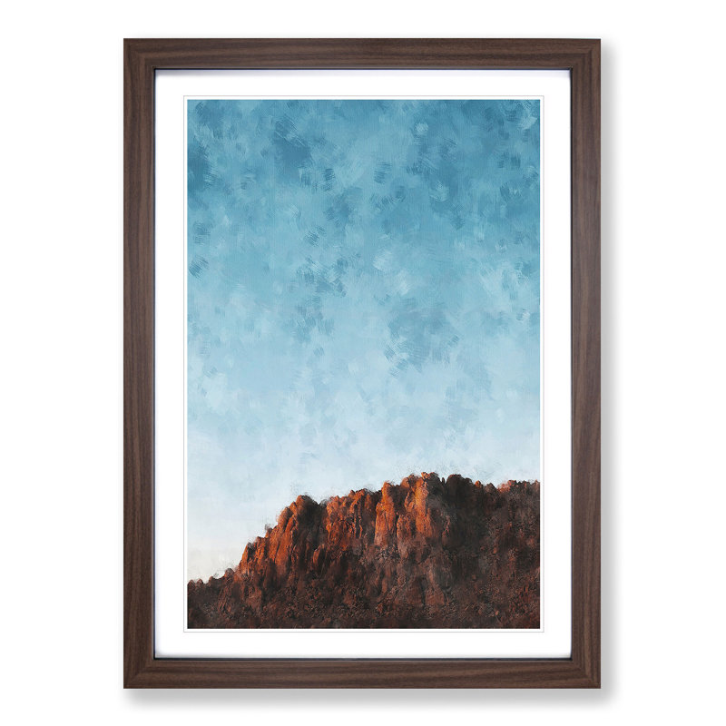 Joshua Tree National Park - Picture Frame Graphic Art Print, 33cm H x 24cm W x 2cm D, Walnut Framed