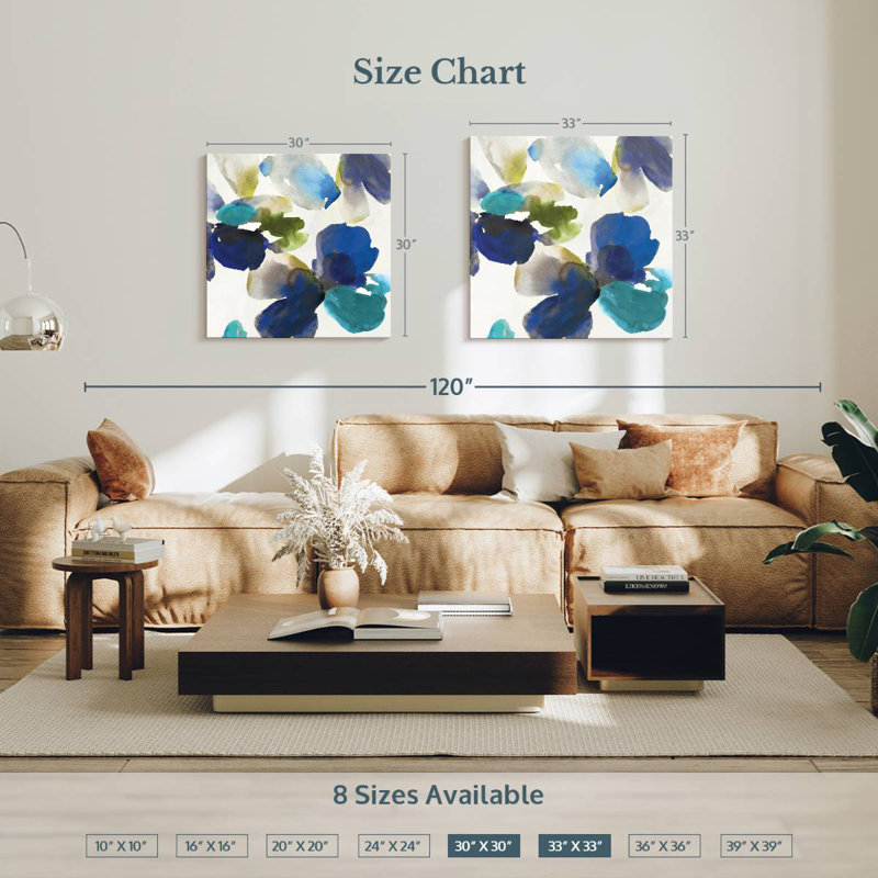 Harnek Abstract Blue Velvet II