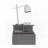 Adele Floating Nightstand with Drawer and Open Storage Shelves