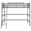 Lit mezzanine simple en bois massif peu encombrant, conception moderne avec échelle
