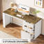 Bureau 55 po avec 3 tiroirs-802693735