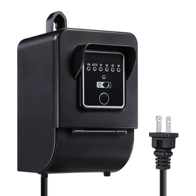 120w 120v To 12v Outdoor Low Voltage Transformer With Countdown Timer And Photocell Light Sensor