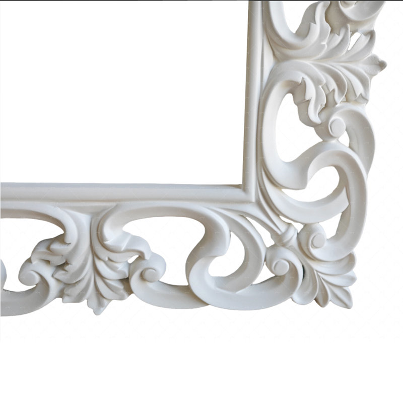 Miroir de plancher rectangulaire Accent, Blanc