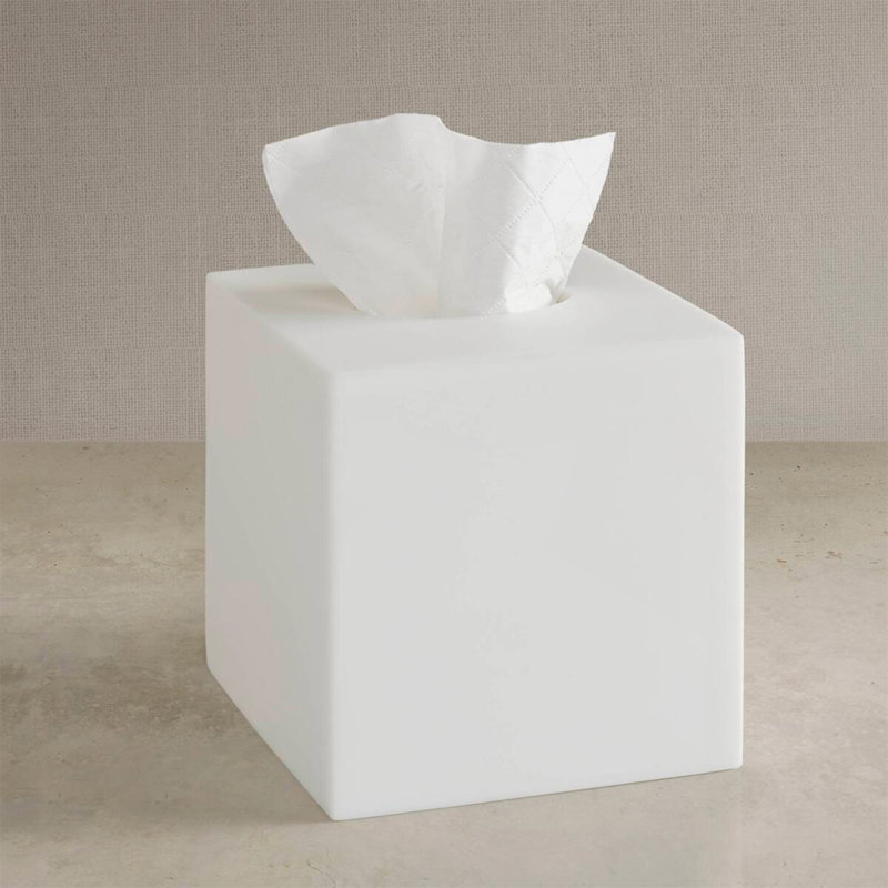 Ensemble d'accessoires de salle de bain taille unique, blanc givré
