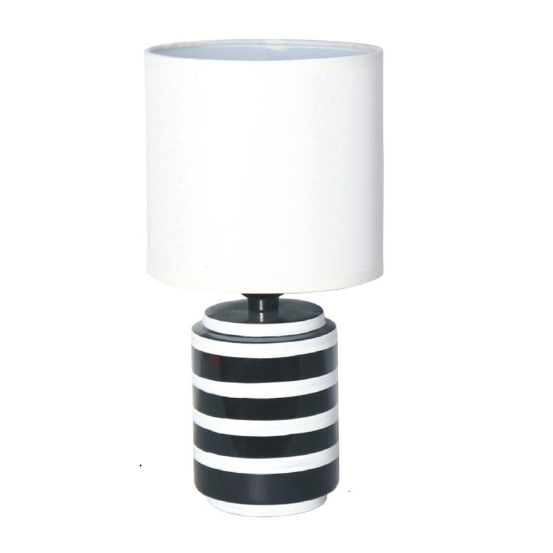 Gatik Ceramic Table Lamp, White