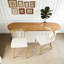 Ensemble de tabouret de comptoir d'intérieur en bois rembourré-345475216