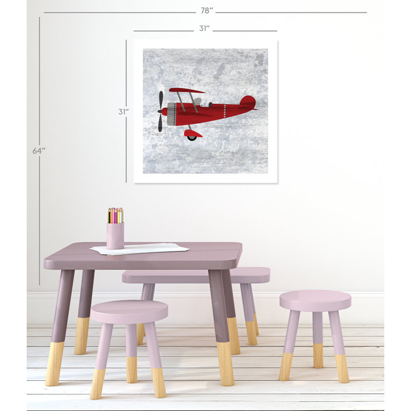 Impression sur papier rouge 2, H 31 po x l 31 po x P 1 po, Papier