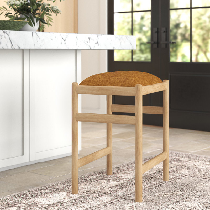Doloris 26" Counter Stool, Natural/Caramel