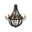 Lustre empire 12 lumières de style bougie