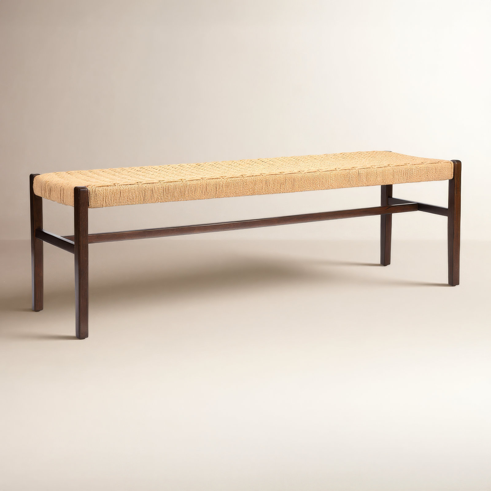 Piper Bedroom Bench, 18" H x 56" W x 17" D, Natural