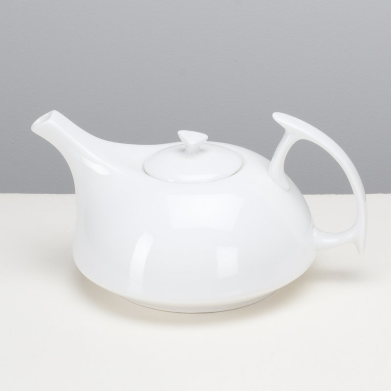 Omniware 44oz. Solid Colour Teapot, White