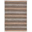 Tapis tissé à plat à motif géométrique noir / naturel Friedland-1497146768