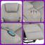 Élégant fauteuil inclinable Power Lift avec massage apaisant et conception peu encombrante - confort moelleux en chenille