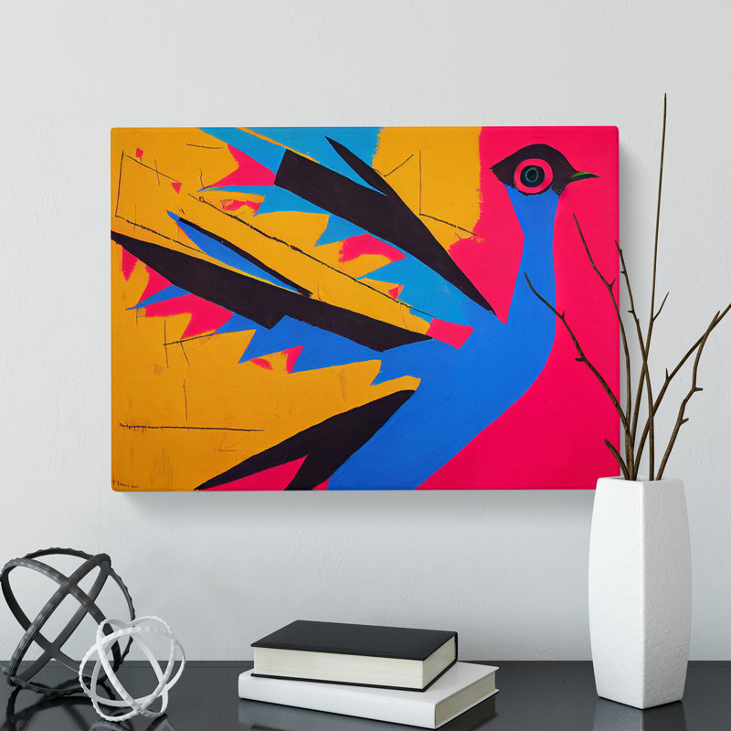 Dove Bird Abstract Vol.6 - Wrapped Canvas, 35cm H x 50cm W x 3cm D