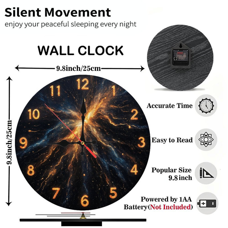horloge cosmique nébuleuse galaxie ardente