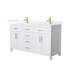 Beckett 60" Freestanding Double Bathroom Vanity with Quartz Top-1942309800-1942309807-1942309811