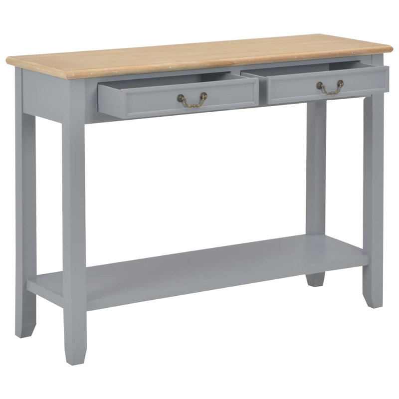 Raymond 110cm Console Table, Natural, Grey
