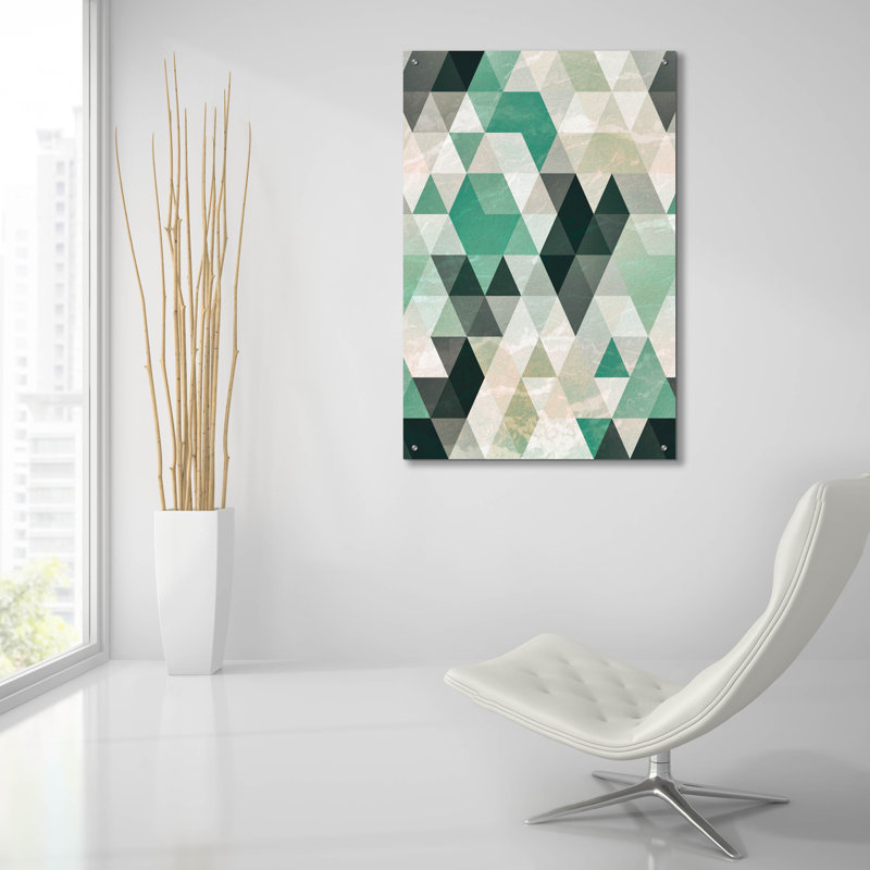 "Motif triangulaire" par Tai Prints, H 36 po x l 24 po x P 0,2 po
