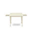3 Piece Modern Dining Table Set Contains a Rectangle Wooden Table with Dropleaf and 2 Dining Chairs, Linen White-28515783-28515776-28515777