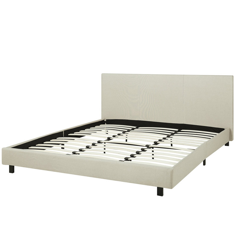 Bluebird Upholstered Bed, Beige, European super king 180cm x 200cm