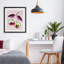 Impression encadrée sous verre sur fond rose, design par Lil 'Rue-767580246-767580247