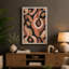 Flowing Forms Mid-Century - Wrapped Canvas-53837168-53837173